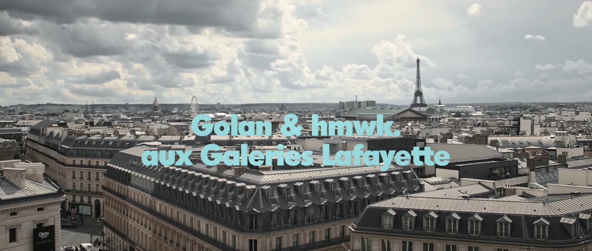 Golan aux Galeries Lafayette de Paris